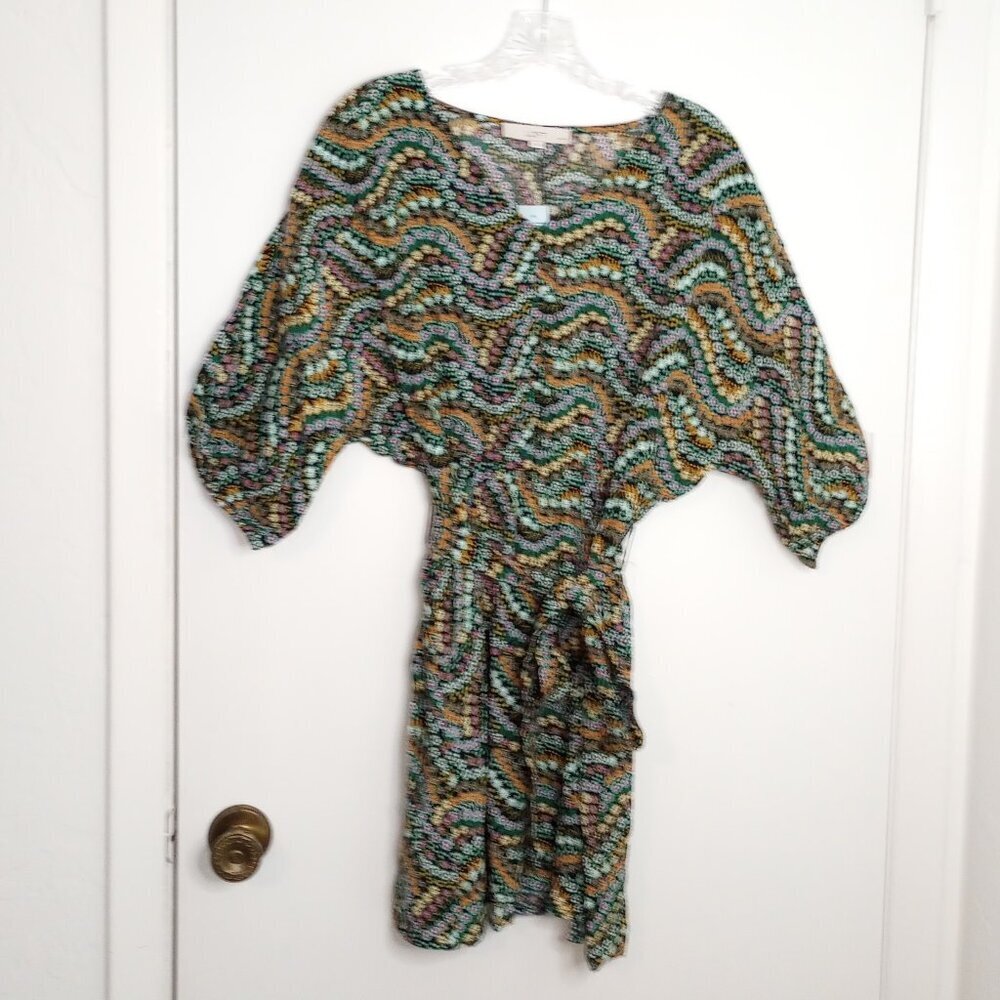 Loft Petite Garden Button Dolman Pocket Dress